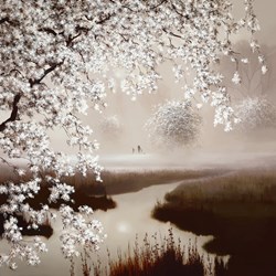 Blossoming Dreams by John Waterhouse - Limited Edition on Paper sized 18x18 inches. Available from Whitewall Galleries